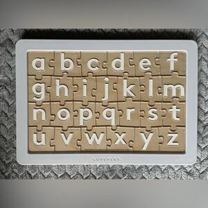 Lovevery Wooden Alphabet Puzzle – Double-Sided Learning Board